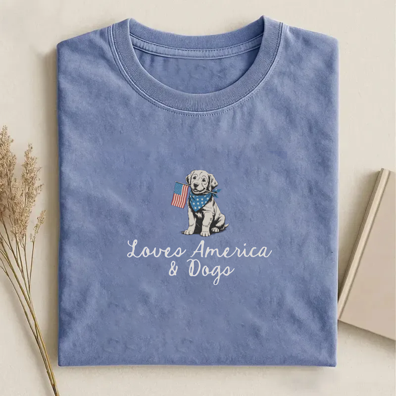 4th Of July Dog T-shirt