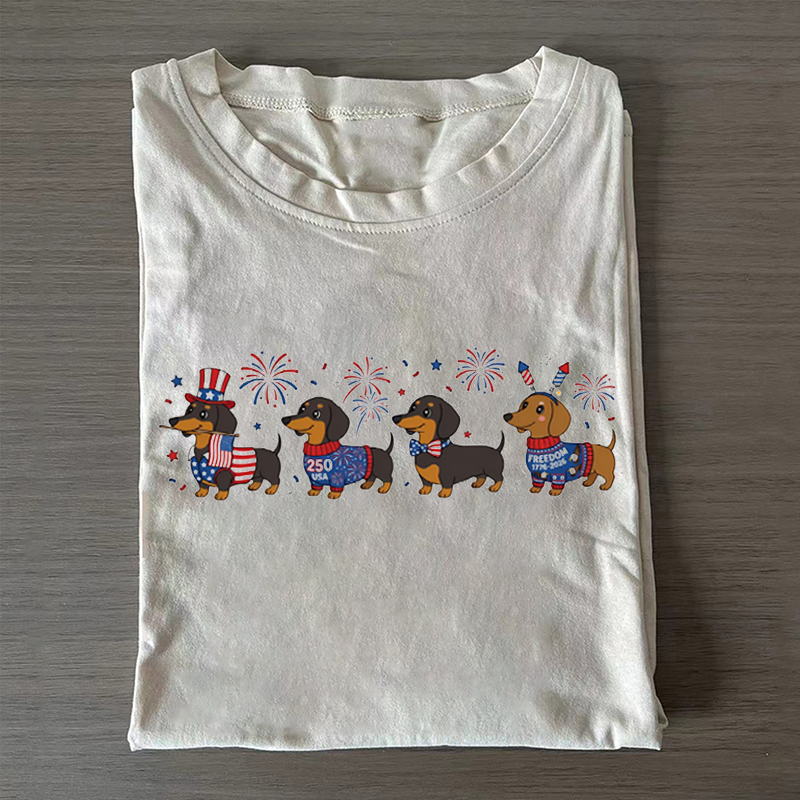 Patriotic Dachshund T-shirt