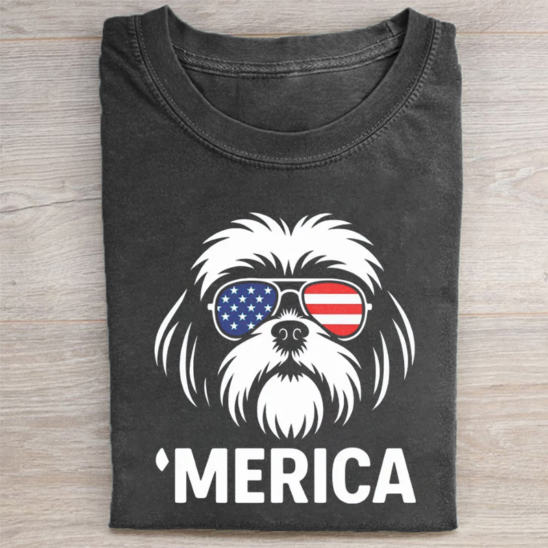 Shih Tzu Merica T-shirt