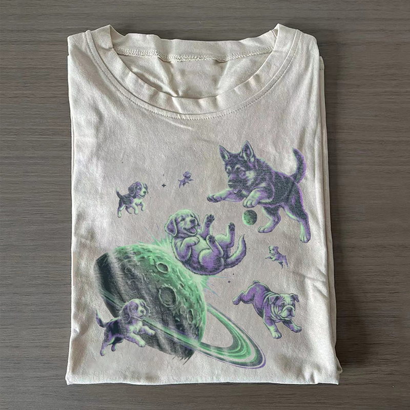 Vintage Space Dog T-shirt