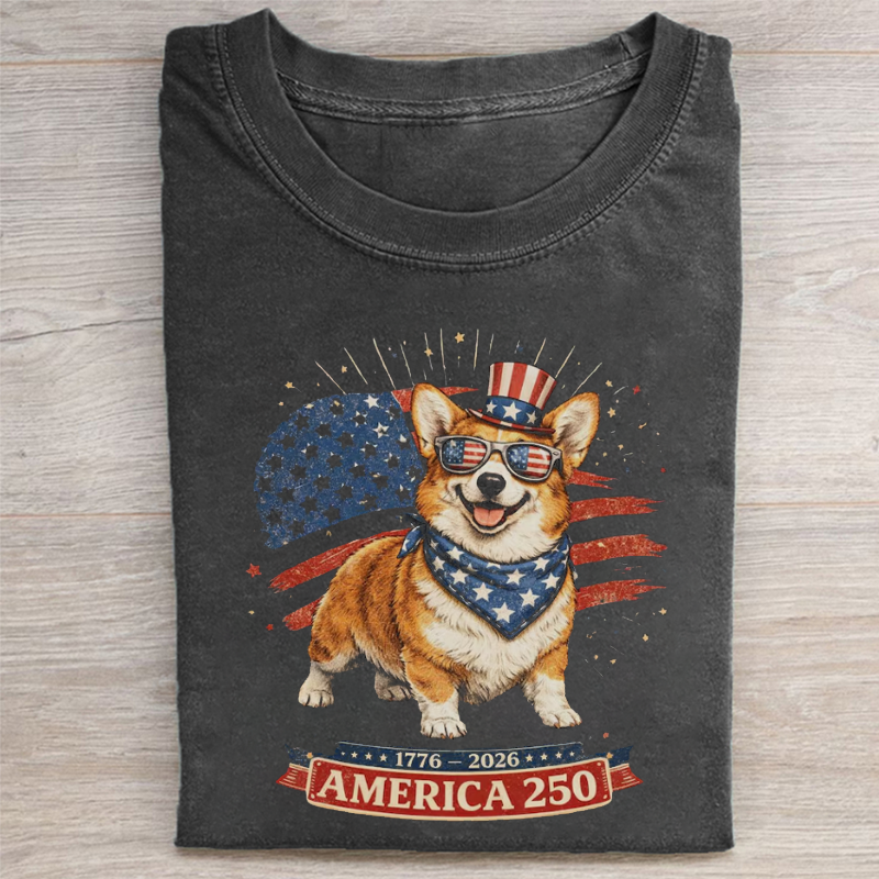 Patriotic Corgi T-shirt