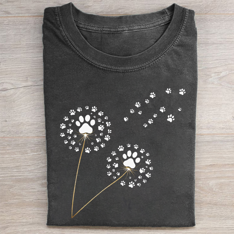 Paw Print Dandelion T-shirt