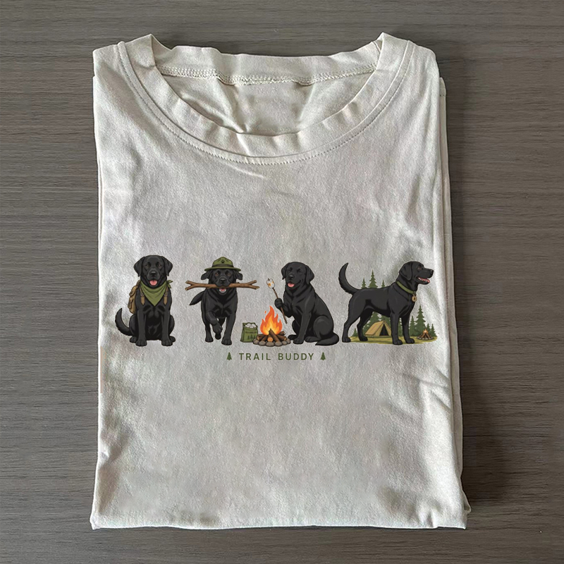Black Lab Camping T-shirt