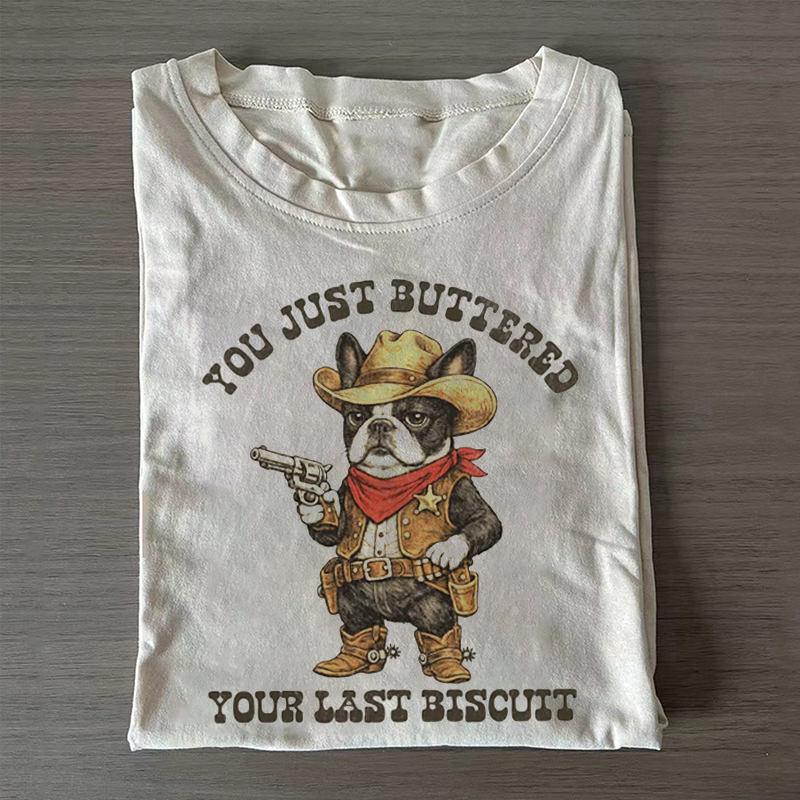 Cowboy Boston Terrier T-shirt