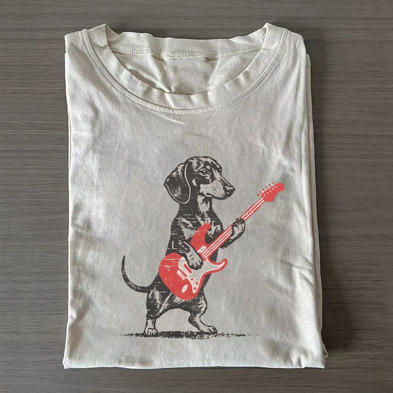 Vintage Dachshund Rock T-shirt