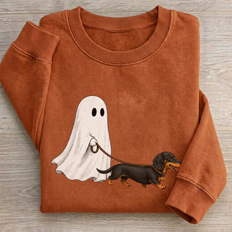 Ghost Walking Dachshund Sweatshirt