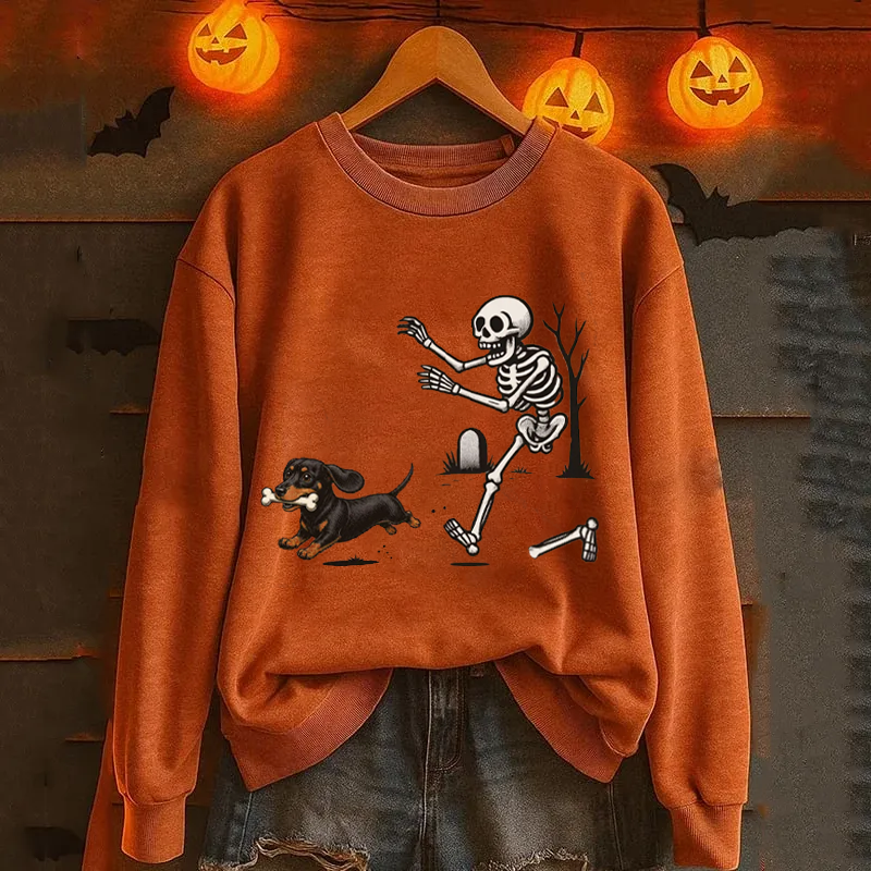 Halloween Dachshund Dog Sweatshirt
