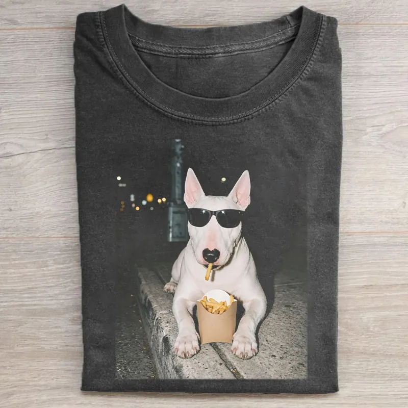 Bull Terrier Fries T-shirt