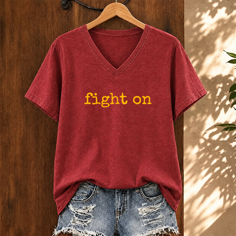 USC Football Fan V-neck