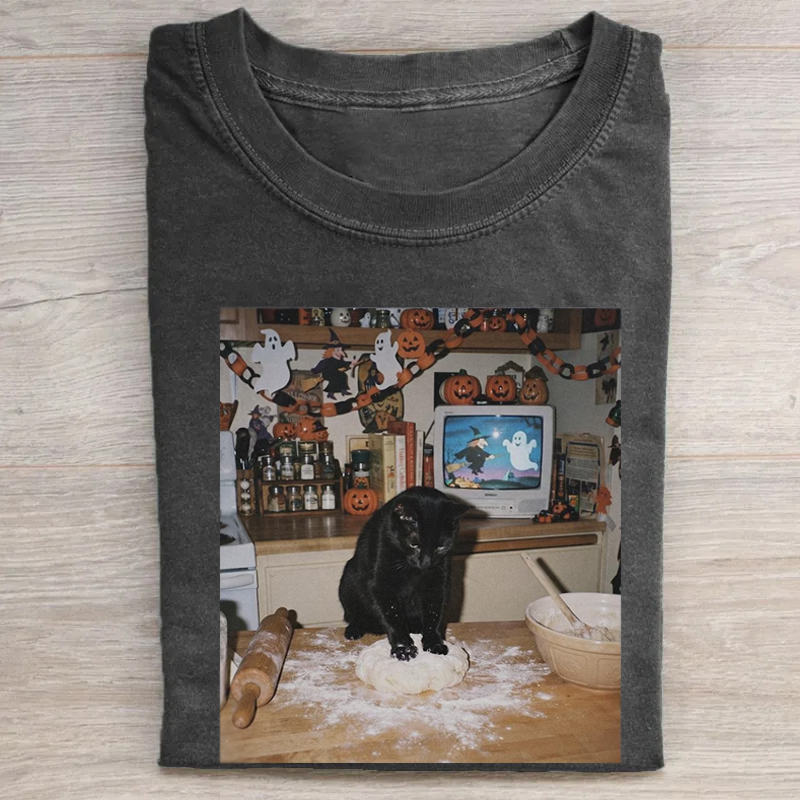 Black Cat Halloween Tshirt