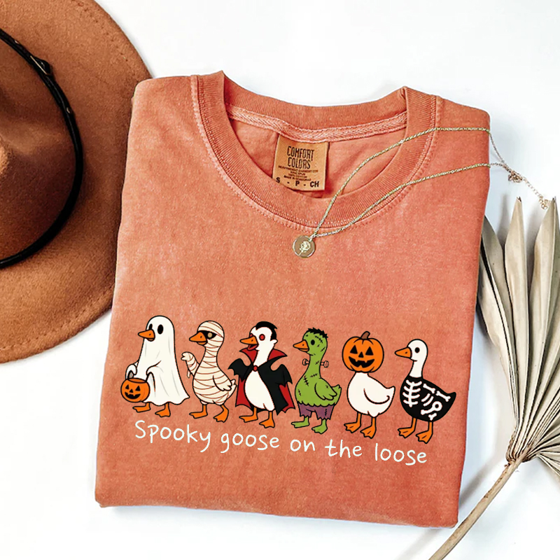 Funny Goose Halloween Tshirt