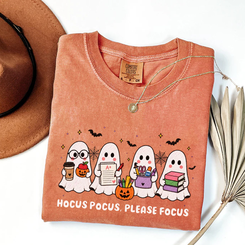 Funny Teacher Ghost Halloween Tshirt