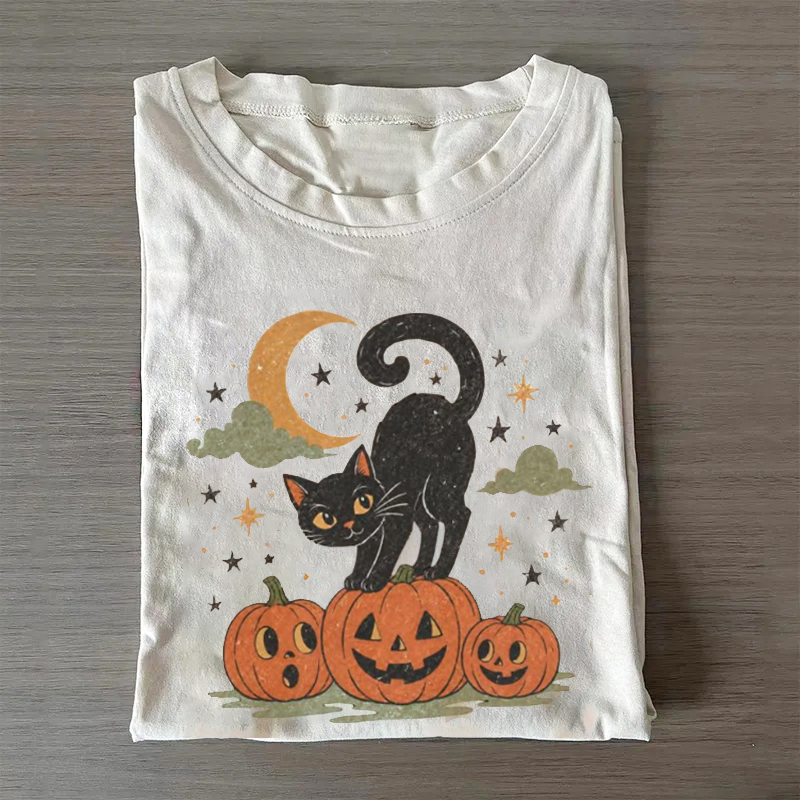 Black Cat Halloween Tshirt