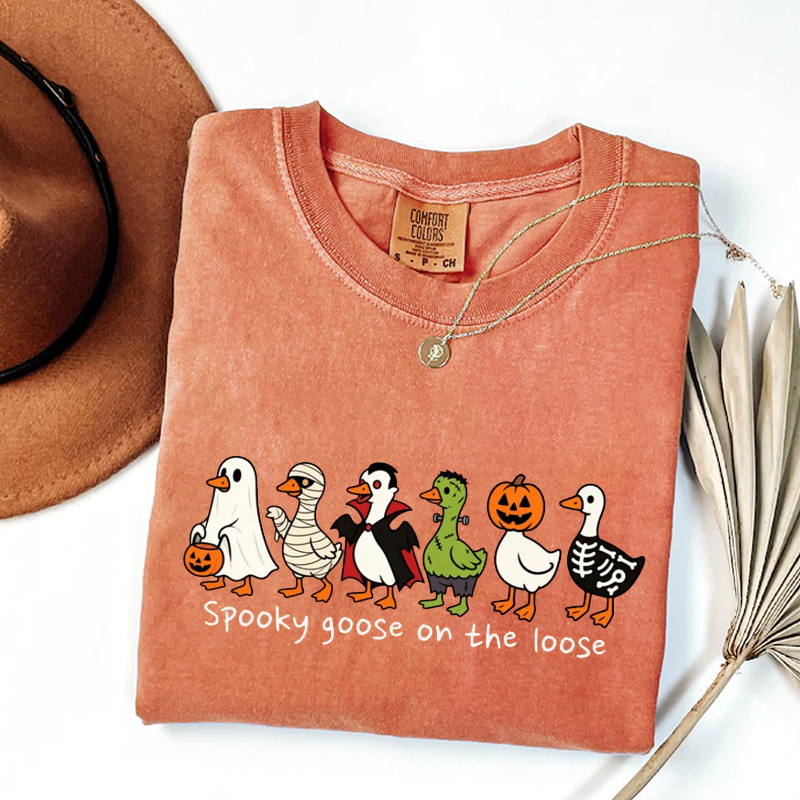 Funny Goose Halloween Tshirt