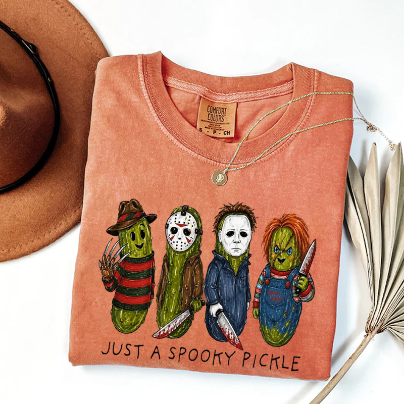Just A Spooky Pickle Halloween Tshirt