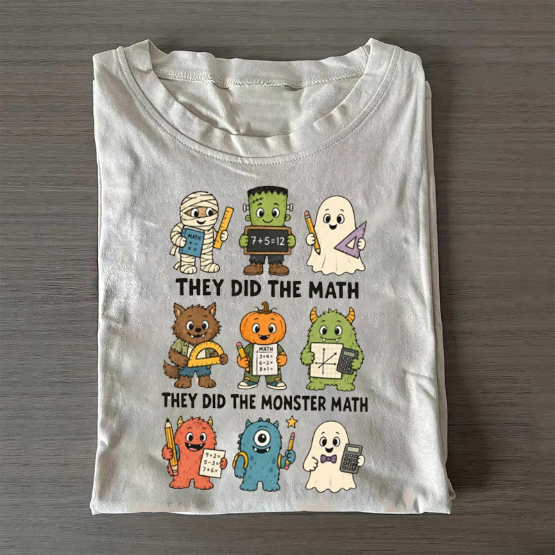 They Did The Monster Math Halloween Tshirt
