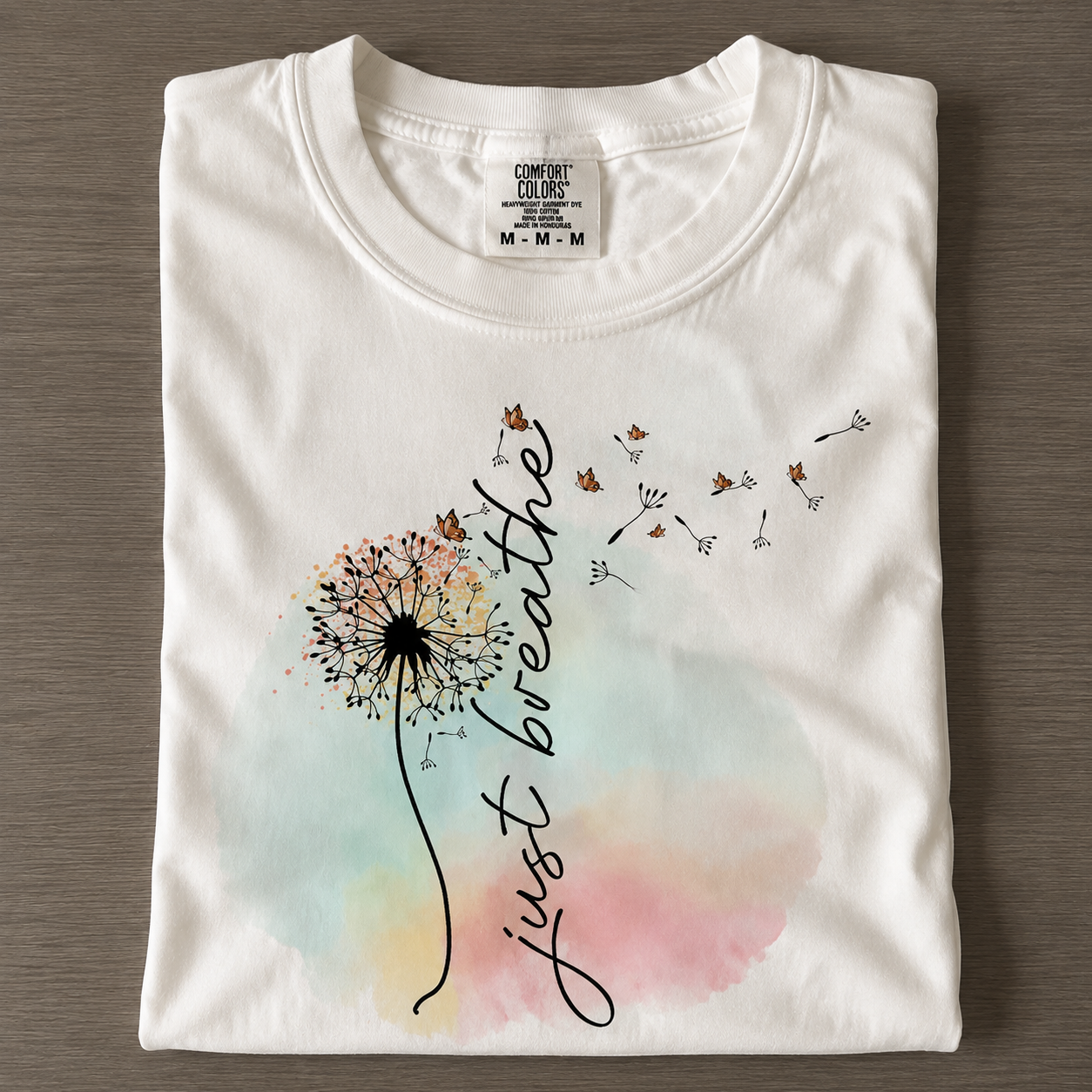 Just Breathe Dandelion Shirt
