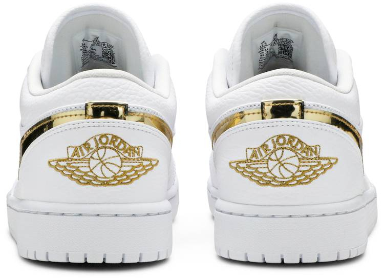 Wmns Retro Low 'White Metallic Gold' CZ4776-100