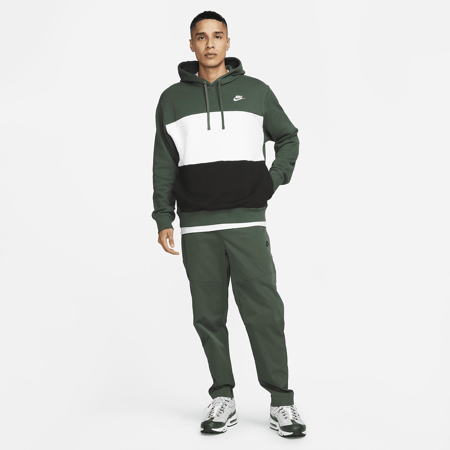 Men's Color-Blocked Hoodie