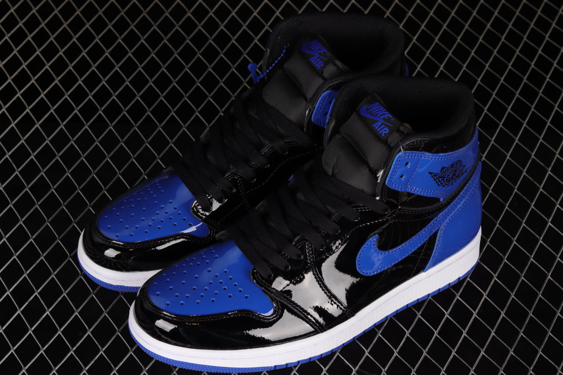 Retro High Royal Blue Black White 555088-400