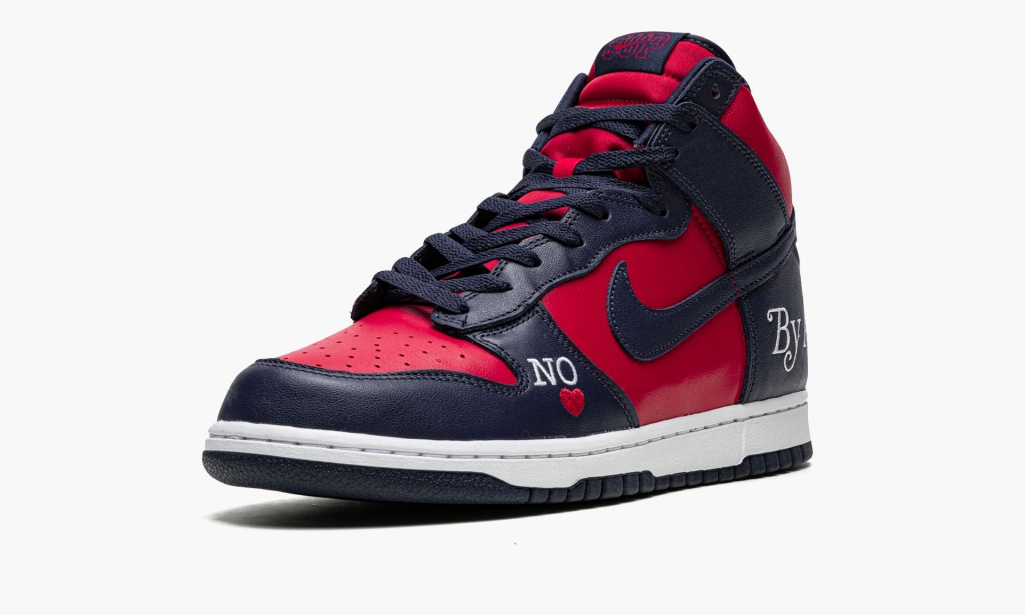 High ��Supreme By Any Means Navy/Red