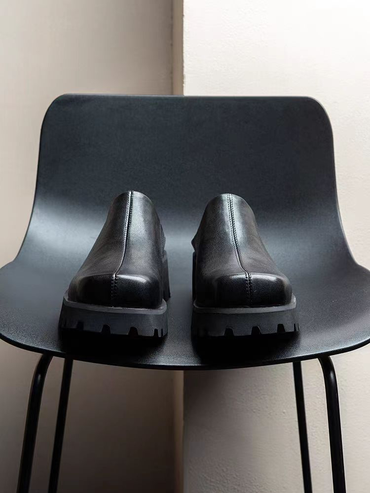 men's leather slippers