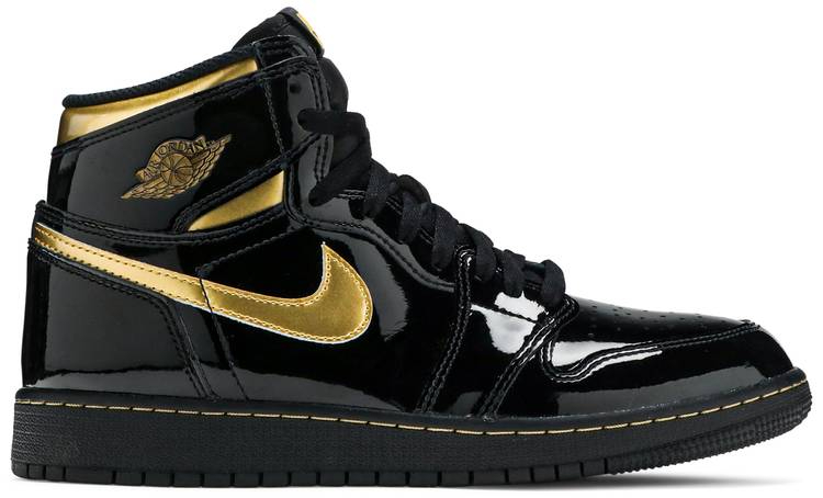 Retro High OG GS 'Black Metallic Gold' 575441-032