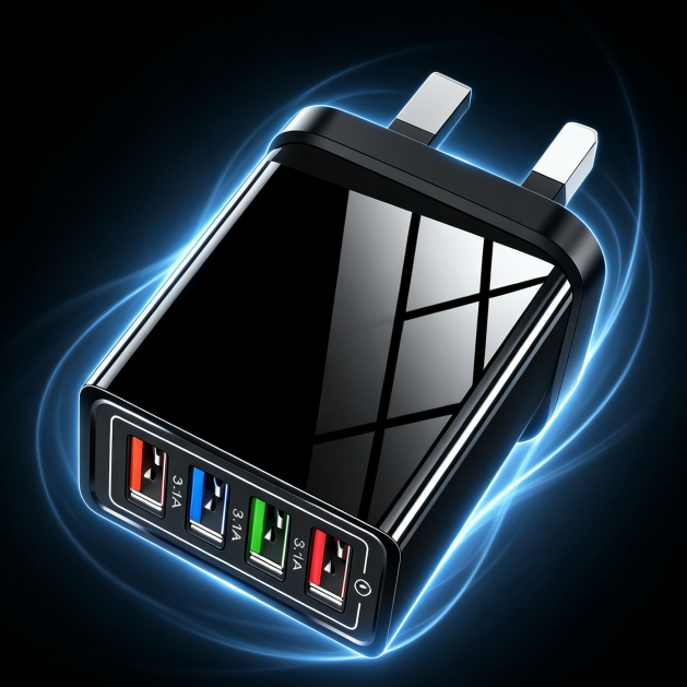 Four-port Quick Charge wall charger