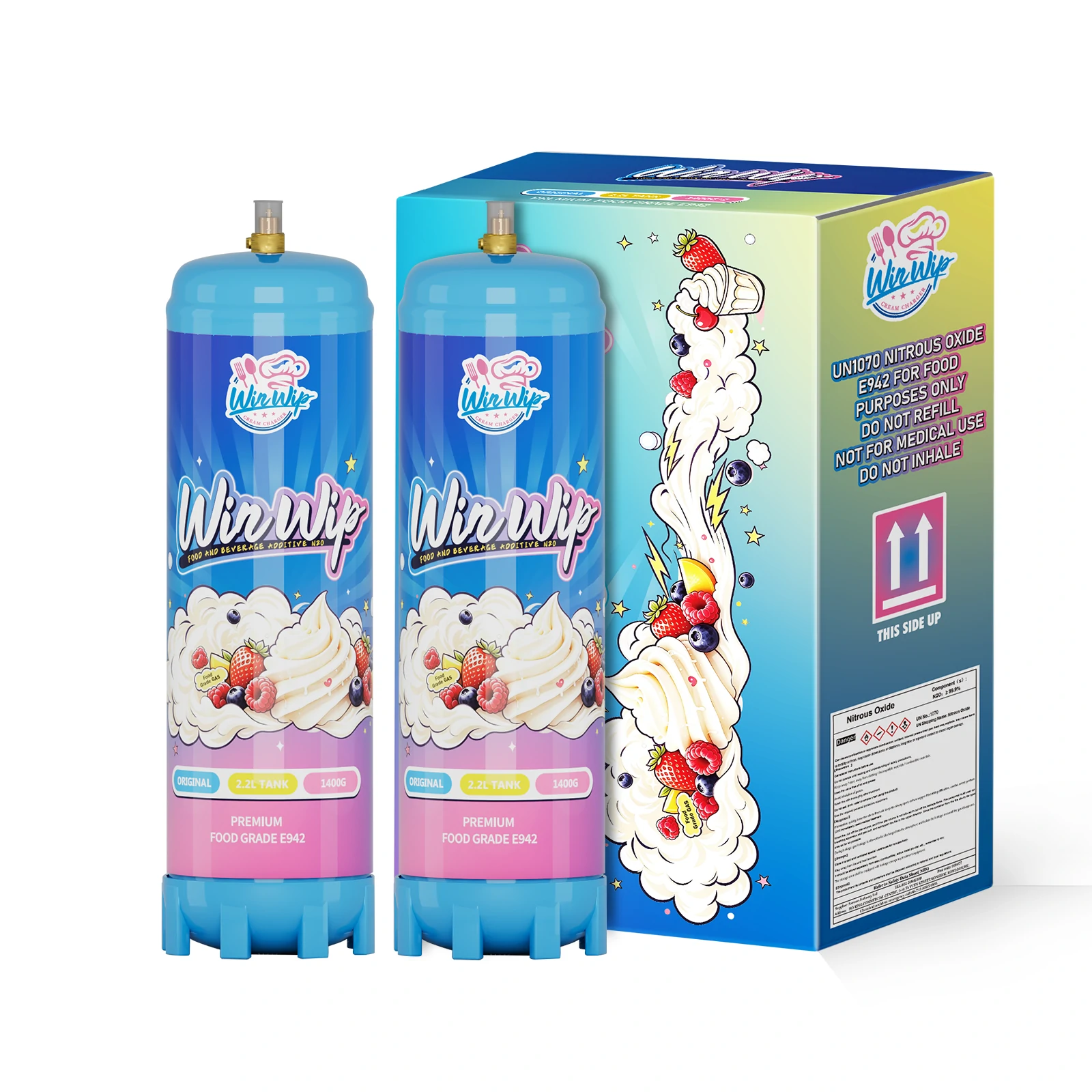 2.2L/1400g Tanks