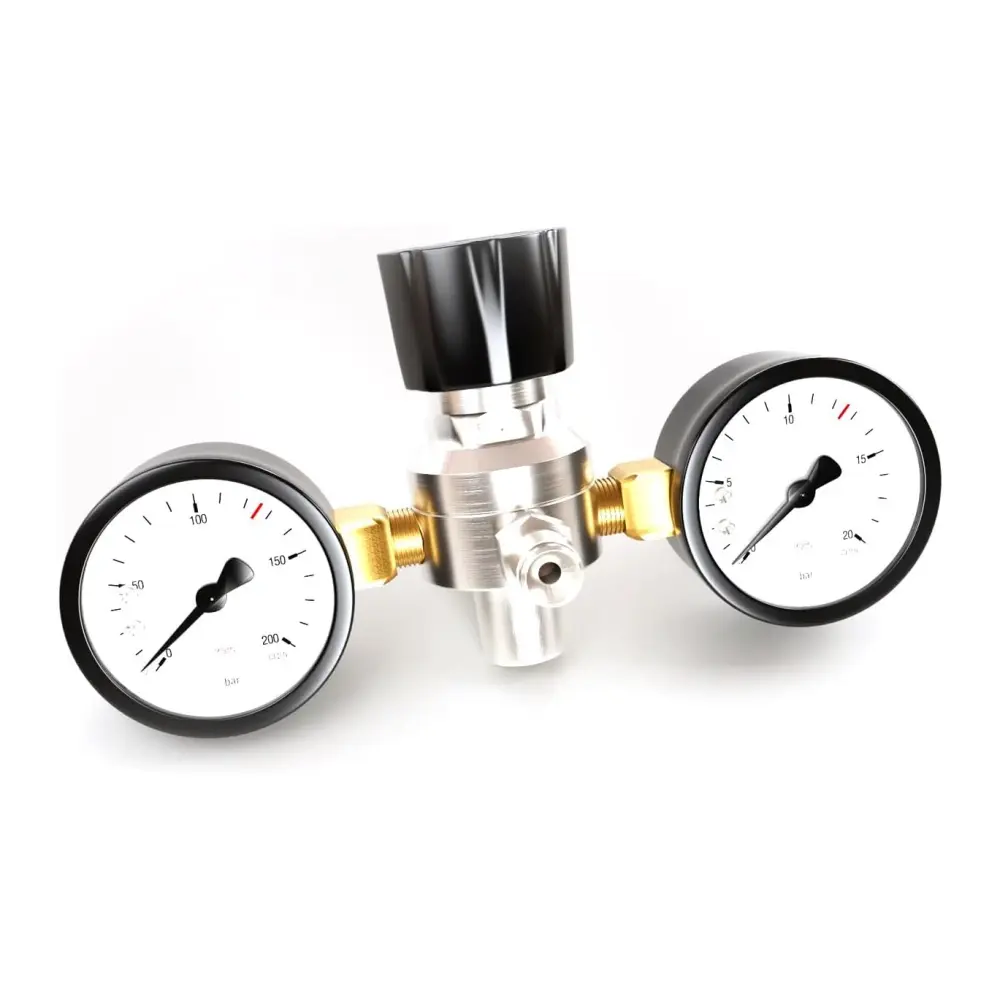 Pressure Regulator Valve with Upgraded Adapter & Hose Line on Dispense