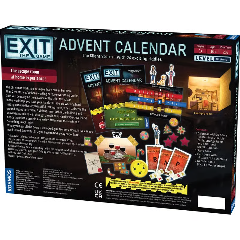 What's inside the Escape the Workshop advent calendar