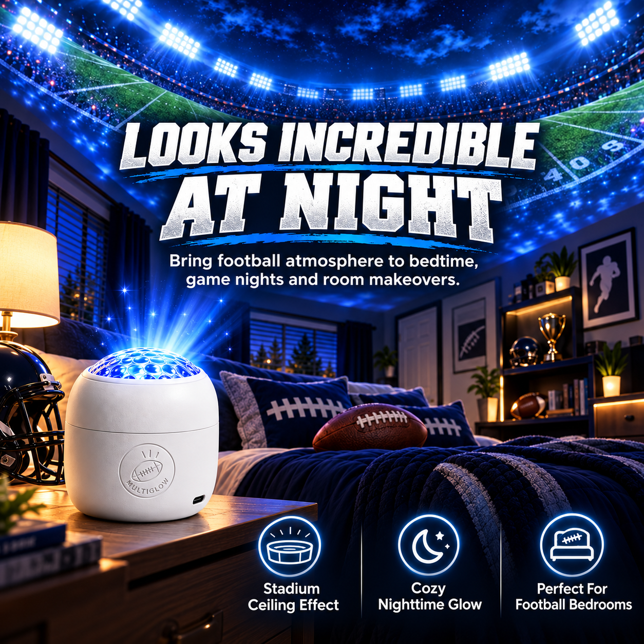 Football Stadium Room Projector – Turn Any Room Into Game Night