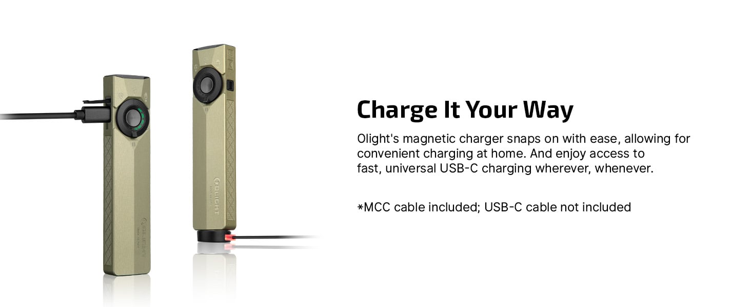 Magnetic & USB-C rechargeable flashlight for on-the-go emergency charging