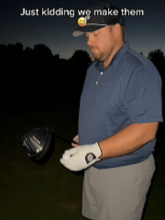 Glowing golf balls used for nighttime golf