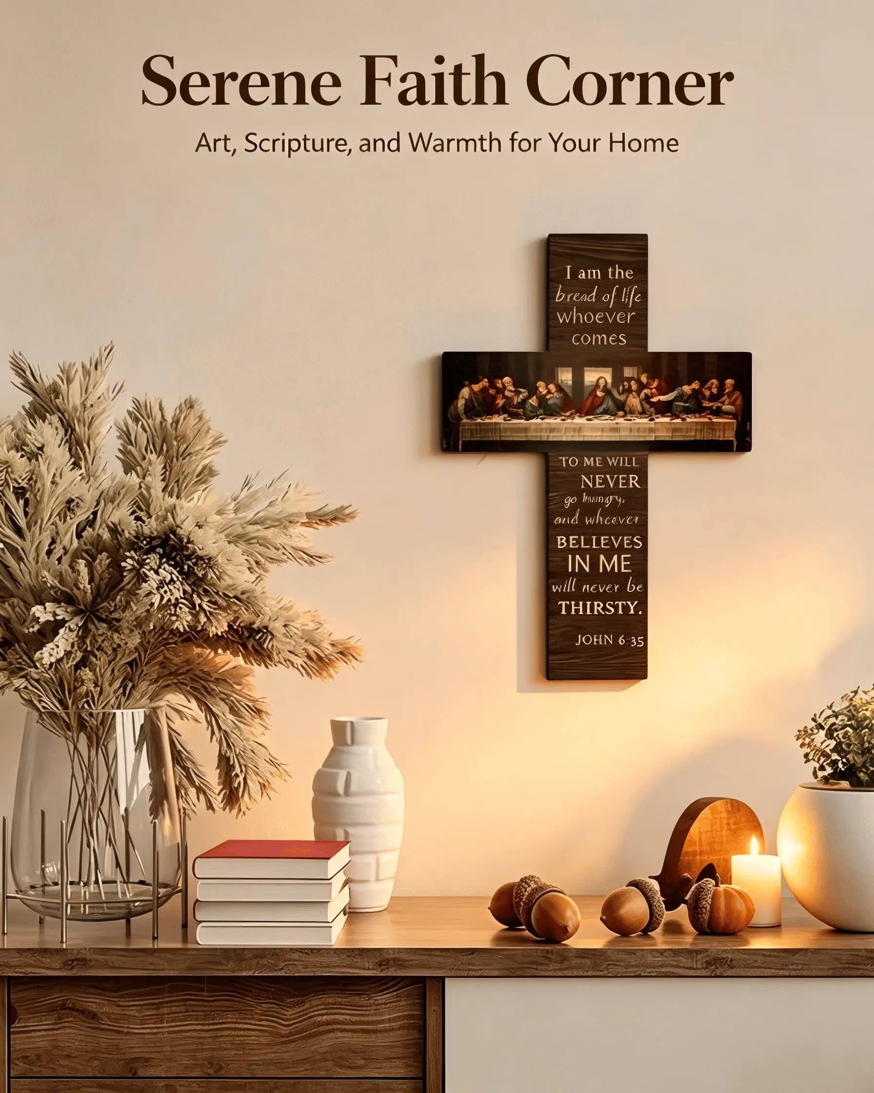 ✝️The Last Supper Vintage Wooden Cross Wall Decor