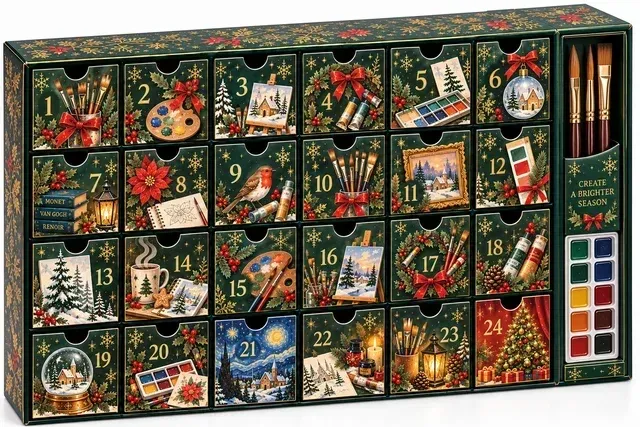 24 numbered painting compartments