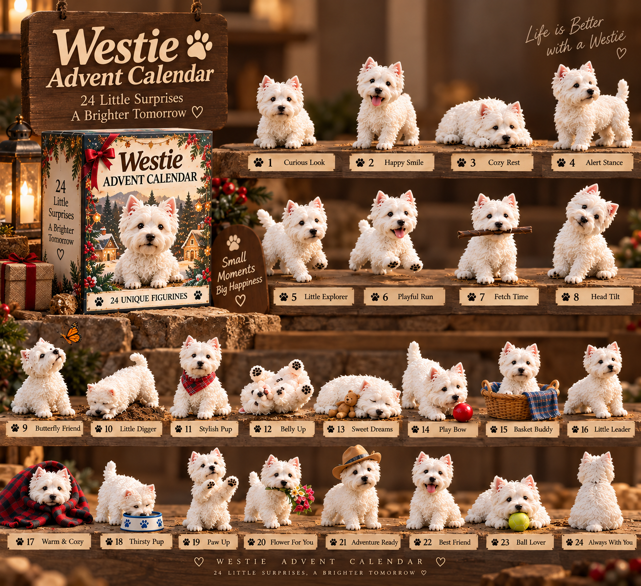 🐾 24 Days of Westies — 24 Little Personalities, One Big Love