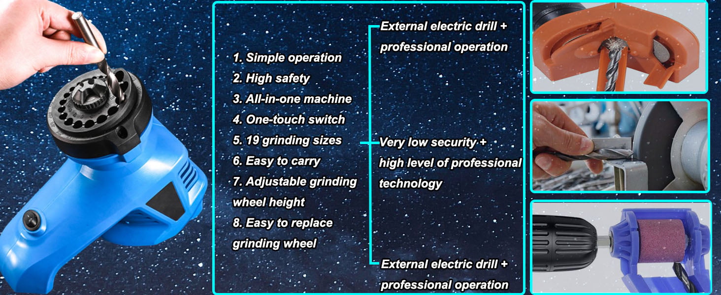 Drill Bit Sharpener for All Bits