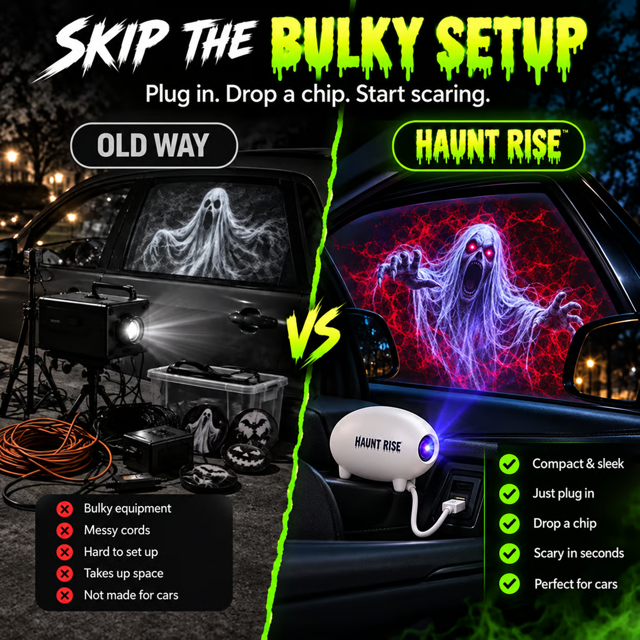 👻 Haunted Window Projector