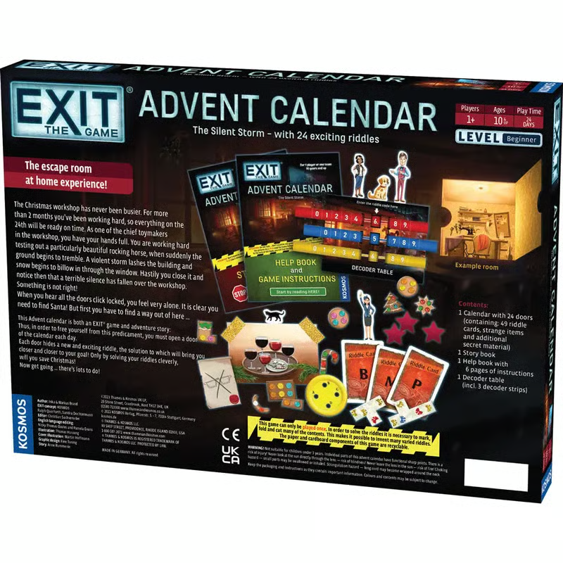 🔎🎄Escape the Workshop! Advent Calendar – 🗝️ ✨ 24 Days of Puzzle Adventure & Fun