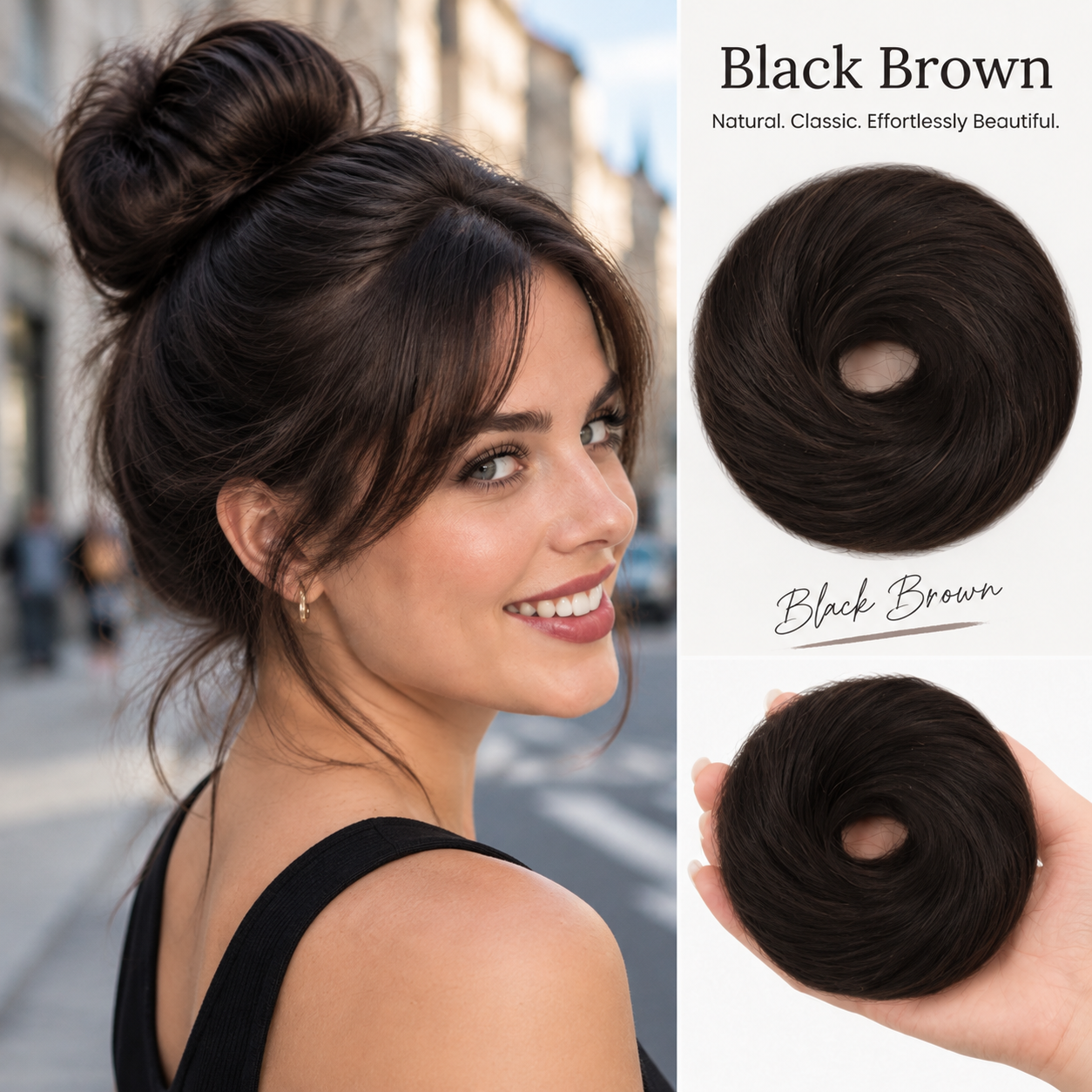 🏆 Last Day Special Price $17.99 ! 🔥✨ Create a Chic Messy Bun in Seconds 💖