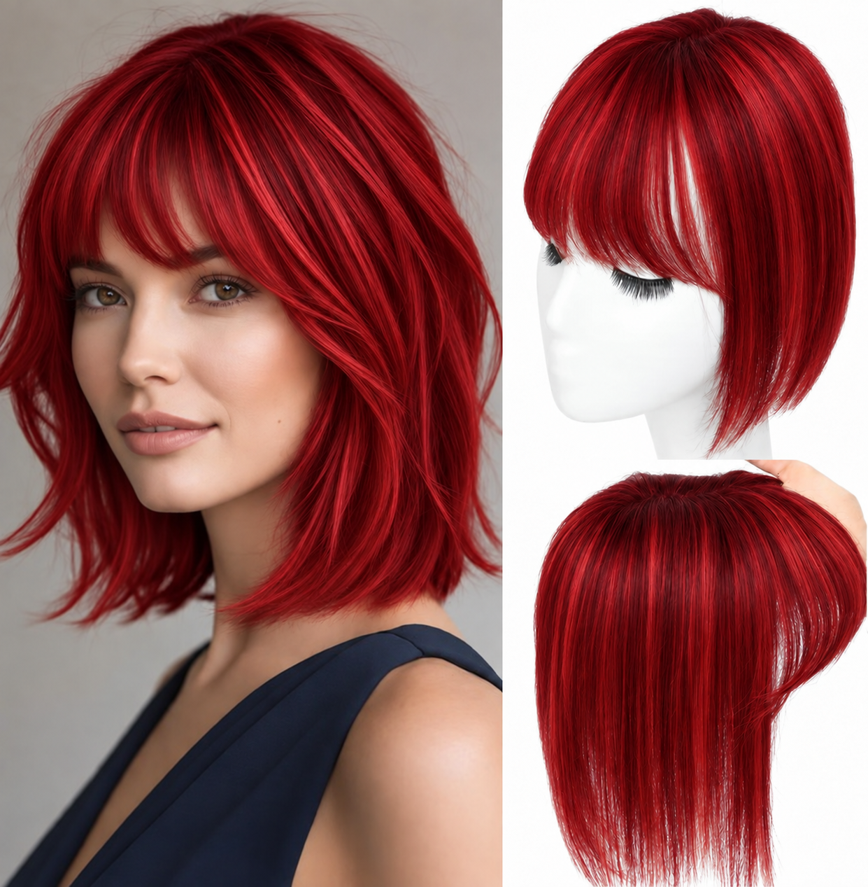 Natural Human Hair Topper – Invisible Volume & Seamless Blend