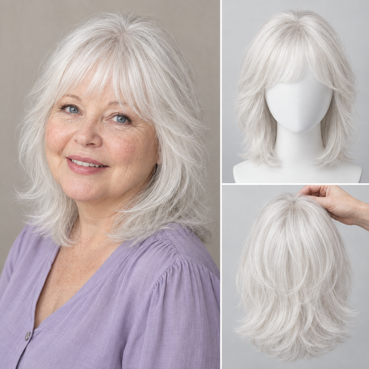 Natural Human Hair Topper – Invisible Volume & Seamless Blend