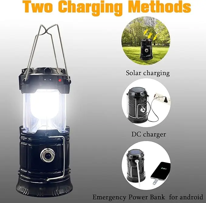 Cartivoe™ 4-Pack Collapsible LED Camping Lanterns with Solar & USB Charging 🔦☀️