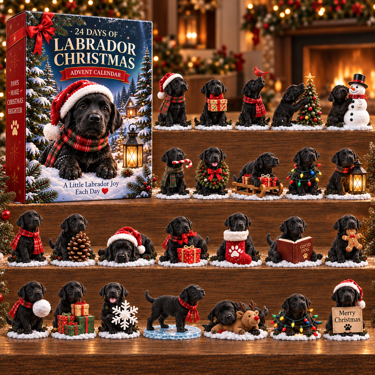 🔥24 Days of Labrador Christmas – Black Lab Advent Calendar 🐾🎄