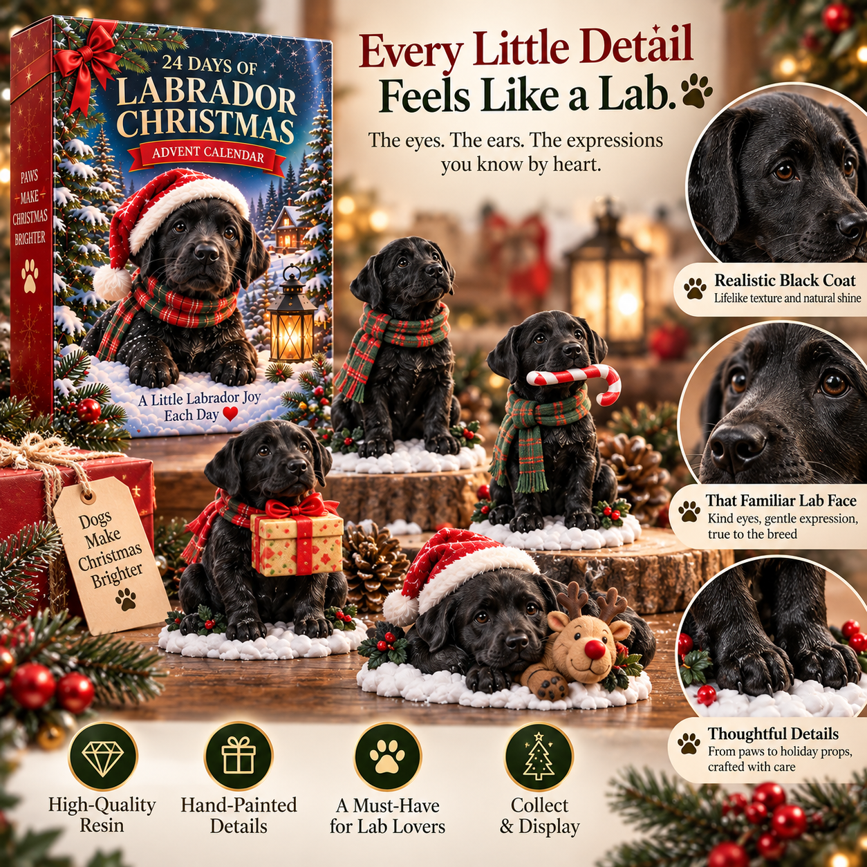 🔥24 Days of Labrador Christmas – Black Lab Advent Calendar 🐾🎄