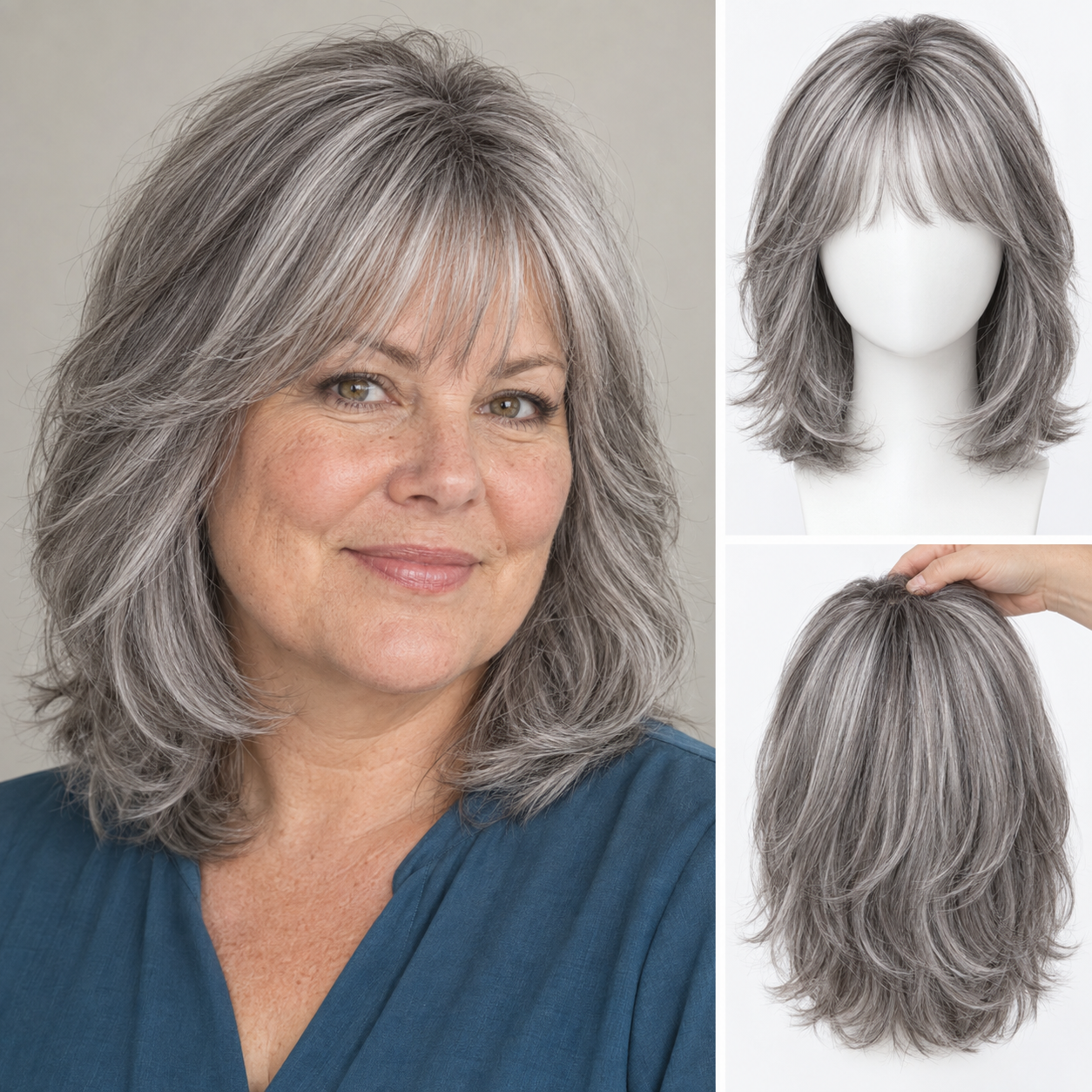 Natural Human Hair Topper – Invisible Volume & Seamless Blend
