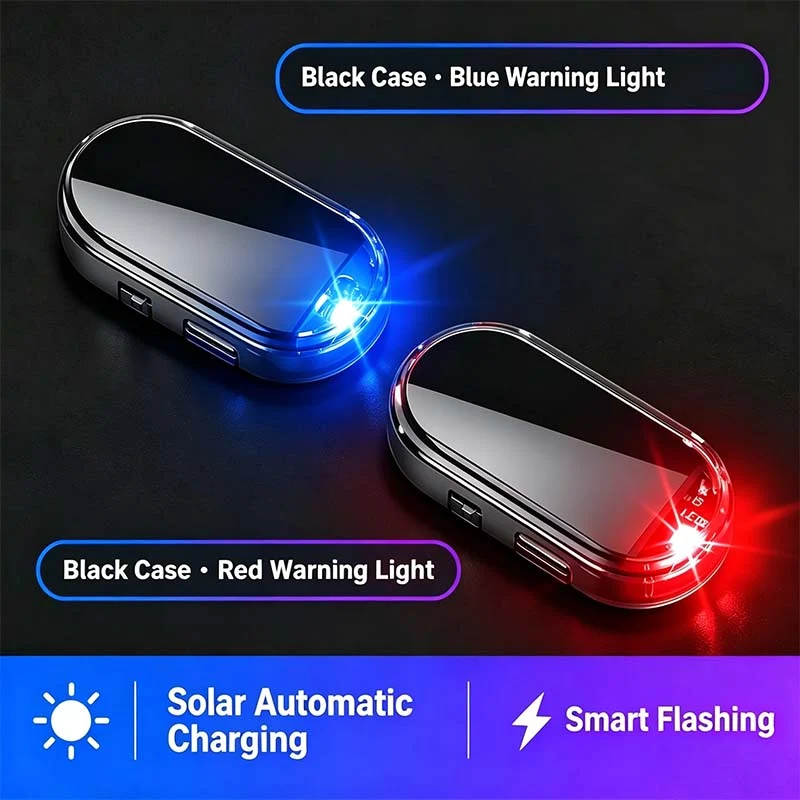 🚗 Cartivoe™ Solar Smart Car Warning Light – Wireless LED Security Indicator with Auto Light Sensor for Vehicle Protection