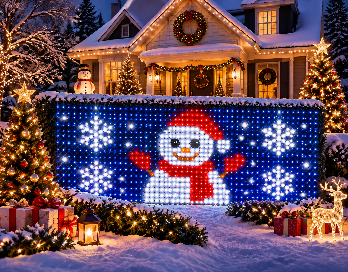 ✨⭐600 LEDs Smart RGBIC Mesh Net Lights with App & Remote Control ⭐✨