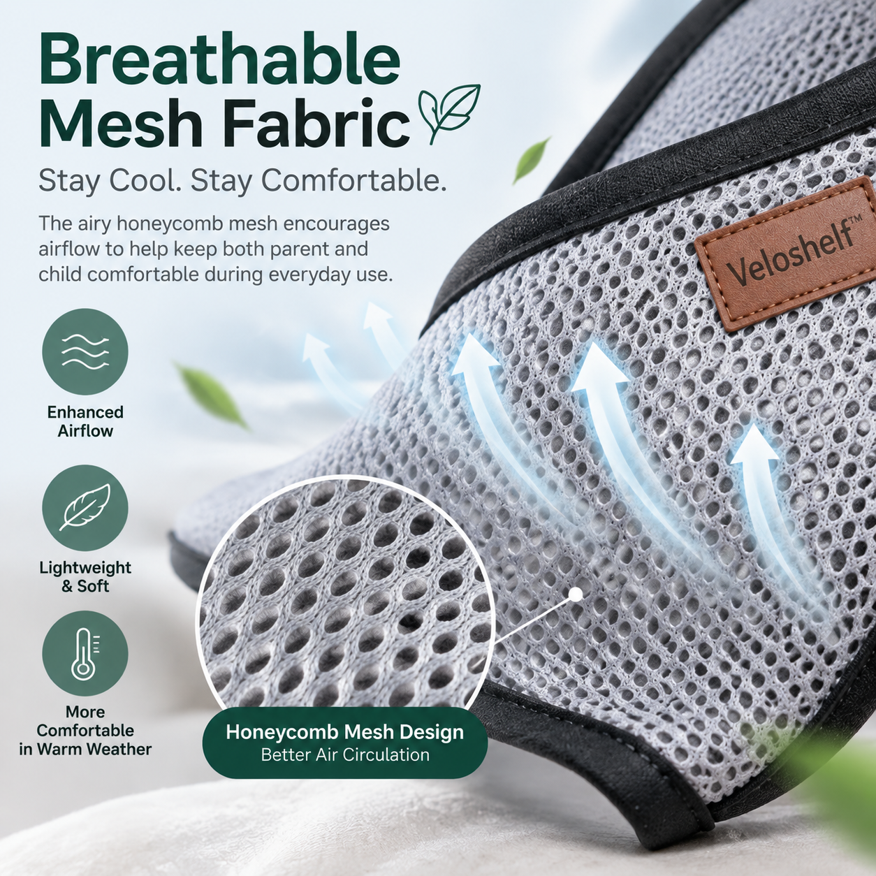 Adjustable Breathable Mesh Single-Shoulder Baby Carrier – Lightweight Hands-Free Strap